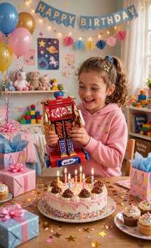 Schokoriegel Transformers zum Geburtstag